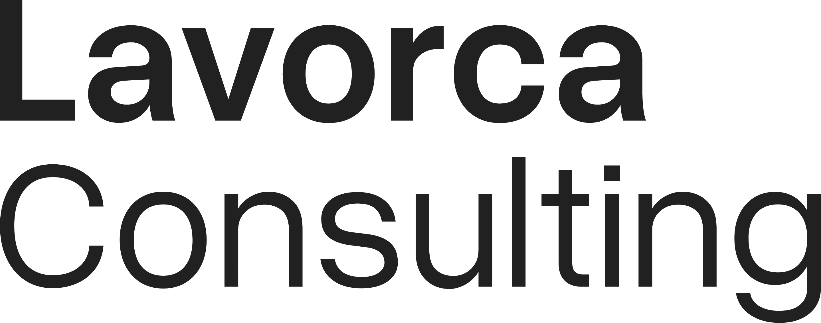Logo nero Lavorca Consulting